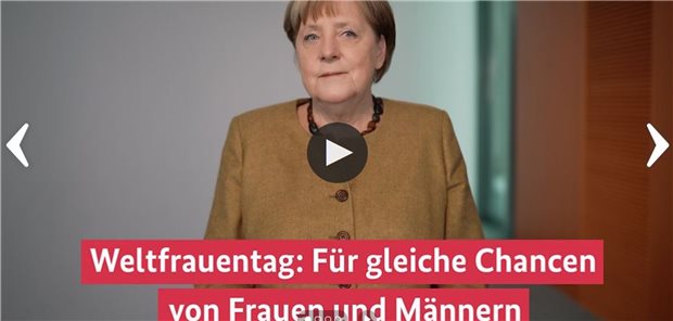 Merkel: In Corona-Pandemie nicht in alte Rollenmuster zurückfallen Bundeskanzlerin Angela Merkel im Podcast zum Welfrauentag am 8. März 2021
