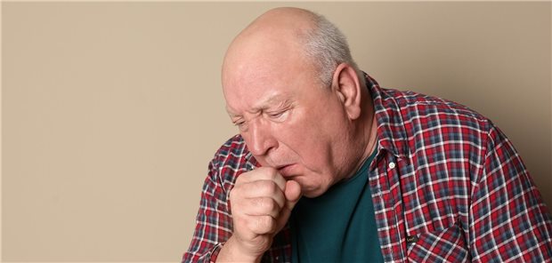 COPD geht mit chronischem Husten und Dyspnoe einher. Ob Eosinophile oder Neutrophile im Enzündungsprozess den größten Anteil ausmachen, bestimmt auch Verlauf und Therapie. (Symbolbild)