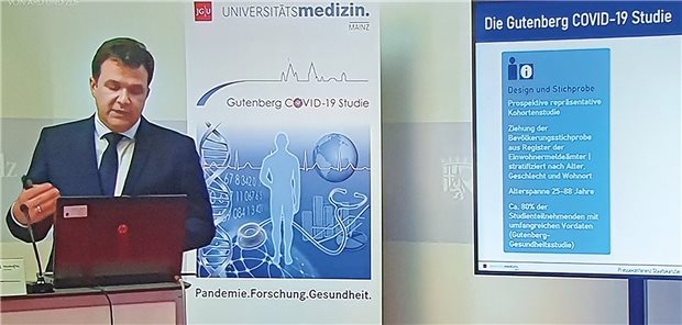 Corona: 42 Prozent wissen nicht von ihrer Infektion COVID-19-Studienleiter Professor Philipp Wild von der Universitätsmedizin Mainz bei der Vorstellung der COVID-19-Studie.