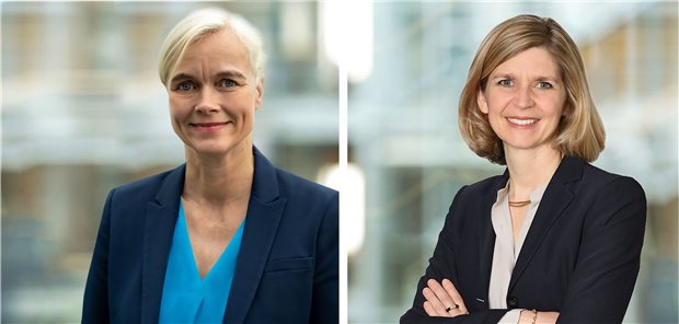 Carla Kriwet designierte CEO bei Fresenius Medical Care Carla Kriwe und Sara Hennicken (v.l.)