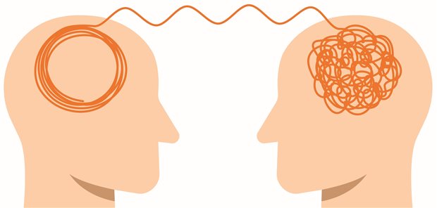 Chaotische Gedankenstränge entwirren: Diabetiker mit psychischen Störungen brauchen eine konsequente Therapie.