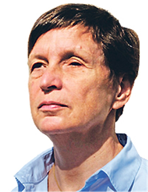 Lebenskünstler im Rollstuhl und ohne Augenlicht Cordula Freifrau von Brandis-Stiehl.