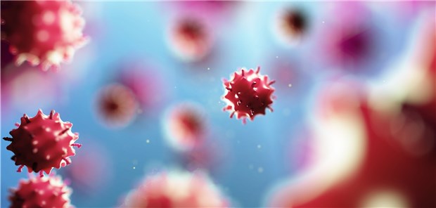 Weniger HIV-Neuinfektionen in Deutschland §D-Illustration von Viren: In Deutschland geht die Anzahl der HIV-Neuinfektionen zwar zurück, die unerkannten Infektionsfälle stagnieren aber auf hohem Niveau.