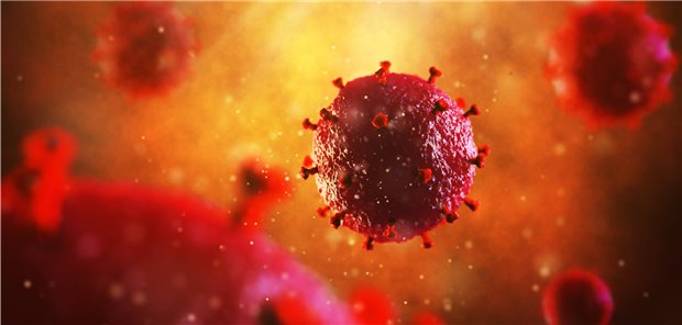 Computerillustration des HI-Virus.