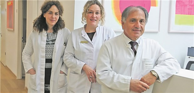 Das Ärzteteam von links: Dr. Ilana Goldscheider, Professor Tanja von Braunmühl, Professor Thomas Ruzicka Christina Bauer