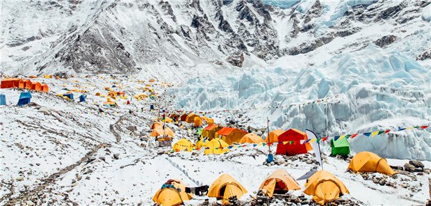 Das Basecamp des Mount Everest auf 5.300 Metern.