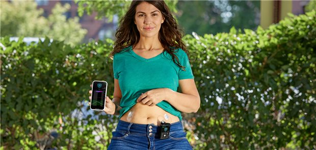 Das Closed-Loop-System mit Sensor, Insulinpumpe und SmartGuard™-Steuerung.