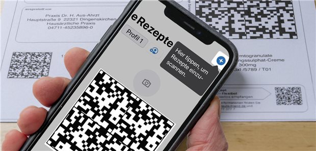 Das E-Rezept, selbst über den ausgedruckten QR-Code, gibt es noch nicht für alle Verordnungen. So müssen Hilfsmittel und BTM-Rezepte prinzipiell auf den alten Papiermustern ausgedruckt bzw. verordnet werden.
