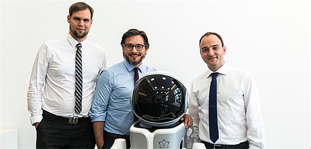 Auszeichnung für menschenähnlichen Roboter Das Gewinner-Team des Deutschen Zukunftspreises 2017 (v.l.n.r.): Sven Parusel, Prof. Dr. Sami Haddadin und Dr.Simon Haddadin.