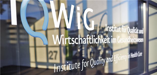 Die Eingangstür des IQWiG