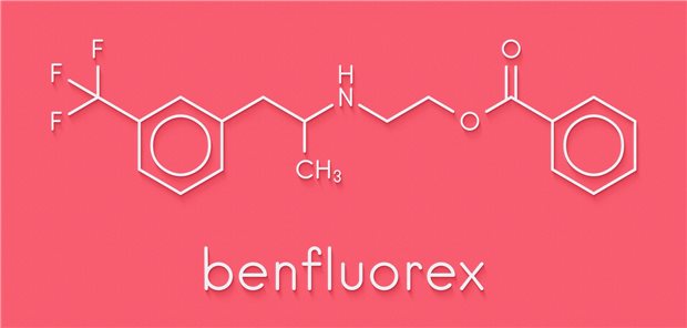 Frankreich: Prozess um Schlankheitspillen geht zuende Das Molekül Benfluorex in schematischer Darstellung