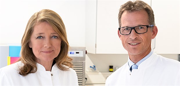 Präsidiale Ehre für innovatives Arzneimittel Das Preisträger-Team: Prof. Dr. rer. nat. Helga Rübsamen-Schaeff (Sprecherin) und Dr. rer. nat. Holger Zimmermann, AiCuris Anti-infective Cures GmbH, Wuppertal.