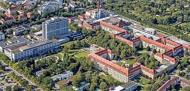 Neue Software öffnet Klinik nach außen Das Uniklinikum Freiburg aus der Luft: Mit der neuen IT sollen auch die Prozesse beflügelt werden.