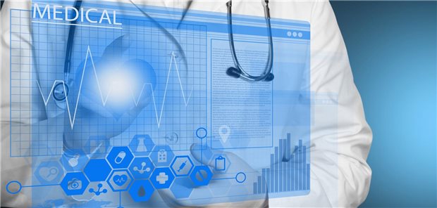 Schematische Darstellung von Telemedizin