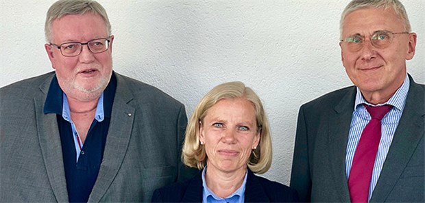 BDI-Vorstand wählt neuen Präsidenten Das neue BDI-Präsidium (v.l.n.r.): Prof. Dr. med. Hans Martin Hoffmeister (Präsident), Christine Neumann-Grutzeck (1. Vizepräsidentin), Dr. med. Ivo Grebe (2. Vizepräsident und Schatzmeister).