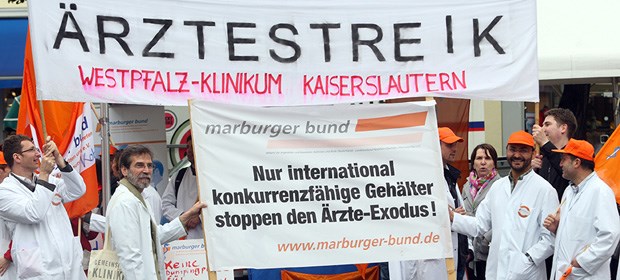Ärzte blasen Streik an Kliniken ab Das waren noch Zeiten: Einen Streik wie vor gut zwei Jahren wird es dieses Jahr an den kommunalen Kliniken wohl nicht geben.