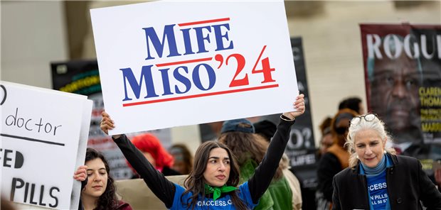 Demonstranten vor dem Obersten Gericht der USA. (Archivbild)