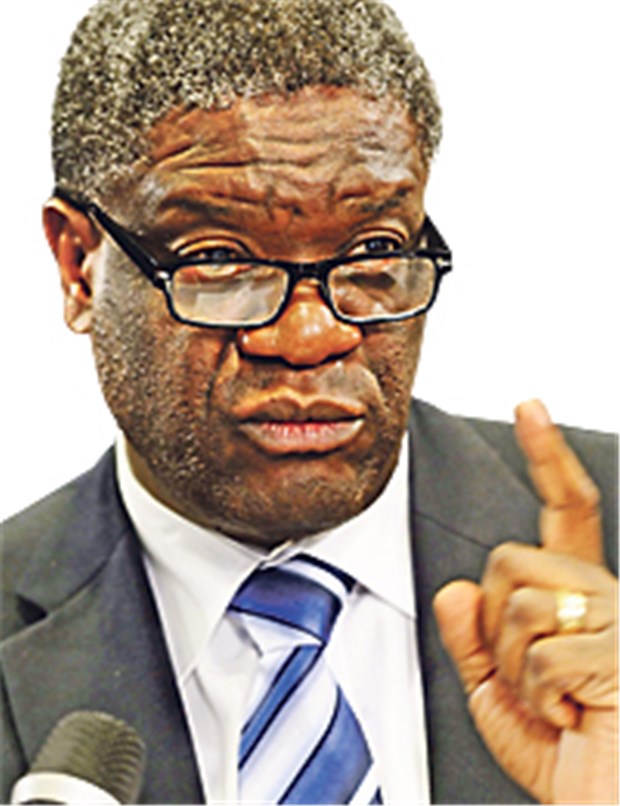 Kämpfer für vergewaltigte Frauen Denis Mukwege wurde heute von der EU mit dem Sacharow-Preis ausgezeichnet.