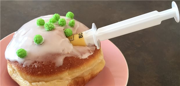 Eierlikörspritze gegen impfeilige Bürgermeister Der „Bürgermeister-Krapfen“: eine Eigenkreation einer Wiener Bäckereikette.