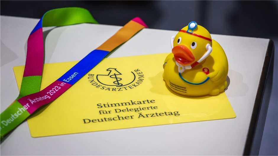 Der Deutsche Ärztetag hat auch seine verspielten Seiten: Es ist aber eher unwahr...