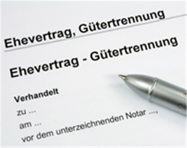 Ehe es schief geht: Für den Ehevertrag ist es nie zu spät Der Ehevertrag schafft für Ehepaare Verbindlichkeit. © Thomas Francois / Fotolia.com
