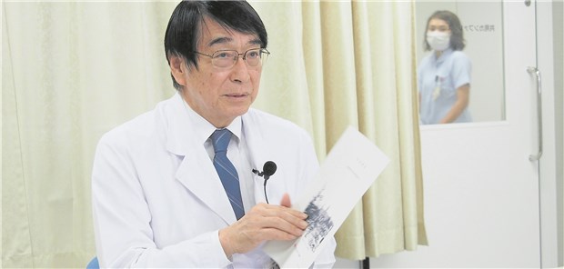 Erhöhte Krebsrate bei Hibakusha erkennbar Der Kardiologe Dr. Shunichi Kaseda ist Vizedirektor am Hiroshima Red Cross Hospital & Atomic Bomb Survivors Hospital.