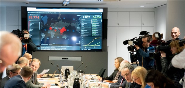 Weitere Krisen-Leitlinien beschlossen Der Krisenstab der Bundesregierung kam am Freitagabend zu einer Sitzung zusammen, um über weitere Vorkehrungen gegen das neue Coronavirus Sars-CoV-2 zu beraten.