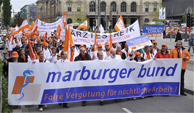 Klinikverband wirft Ärzten Maßlosigkeit vor Der Marburger Bund fordert für die Ärzte an kommunalen Kliniken fünf Prozent mehr Gehalt. © dpa / bildfunk