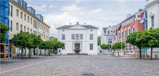 Die Ohnmacht der Corona-Leugner von Oldesloe Der Marktplatz in Bad Oldesloe