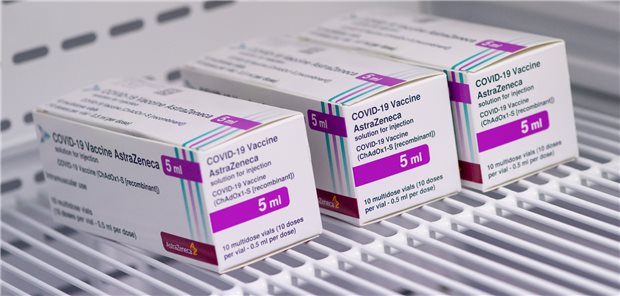 Der Vektor-basierte Impfstoff Vaxzevria gegen COVID-19 vom Unternehmen AstraZeneca.