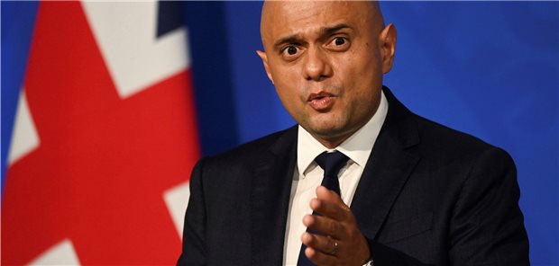 Großbritannien: Impfpflicht im Gesundheitswesen kurzfristig gekippt Der britische Gesundheitsminister Sajid Javid hat die einrichtungsbezogene Impfpflicht, die zum 1. April starten sollte, als „nicht länger verhältnismäßig“ bezeichnet. Toby Melville/ASSOCIATED PRESS/p