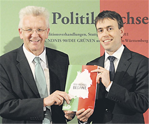 Südwesten: "Politikwechsel" bei Gesundheit nicht in Sicht Der designierte Ministerpräsident Winfried Kretschmann (Grüne), und SPD-Landeschef Nils Schmid