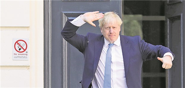 Johnson-Wahl nächstes Kapitel einer Tragödie Der neue Premierminister Großbritanniens Boris Johnson präsentiert sich.
