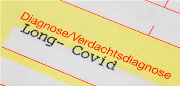 Diagnose Lond-COVID auf einer Arzt-Überweisung.
