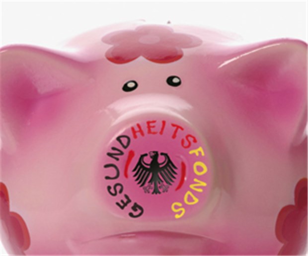 Gesundheitsfonds mit Flankenschutz Dicke Polster für den Fonds.