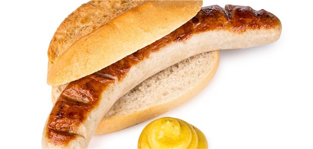 Die Bratwurst: klassisches Beispiel für ein phosphatreiches Lebensmittel.