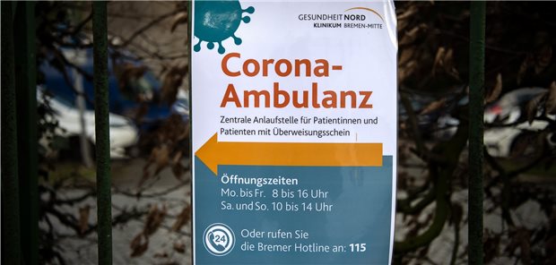 Die Corona Ambulanz am Klinikum Bremen-Mitte ist bislang eine von drei solcher Ambulanzen in der Hansestadt.