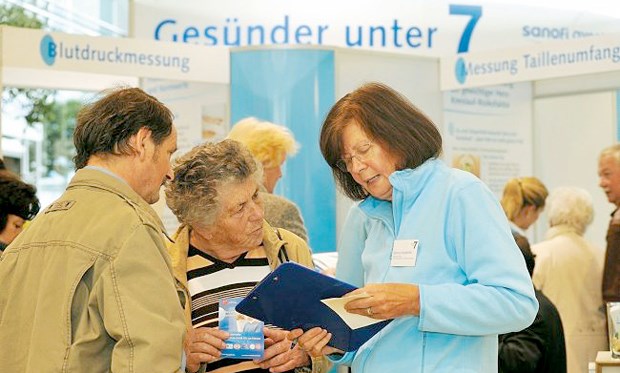 Die Ergebnisse des Risikochecks können direkt am Stand mit Experten erörtert werden.