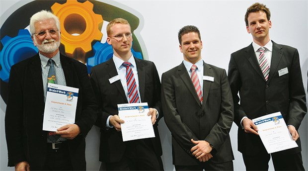 Kluge Ideen für die Praxis: Dafür gibt's Erfinderpreise Die Fresenius-Preisträger (von links): Prof. Werner Mäntele, Dr. Martin Oehler, Henning Böge, Jan-Marten Seitz.