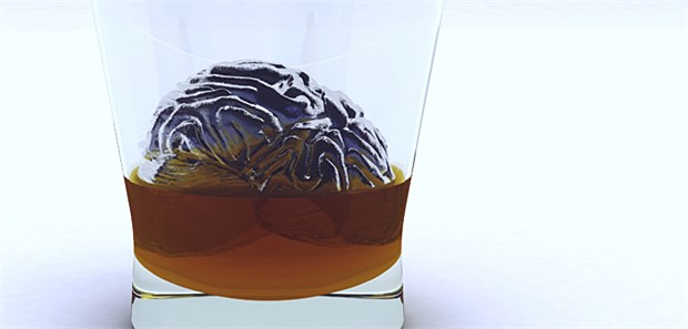 Vollrausch schädigt junges Hirn Die Gehirnzellen von trinkenden Jugendlichen sind einer Studie zufolge weniger stark vernetzt.