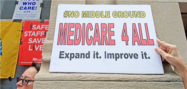 Senioren in Deutschland kommen gut durch Corona-Pandemie Die Gesundheitsversorgung – wie etwa im Rahmen von Medicare – ist in den USA seit vielen Jahren Gegenstand heftiger Debatten (hier bei einer Kundgebung in Philadelphia im Juli 2019).