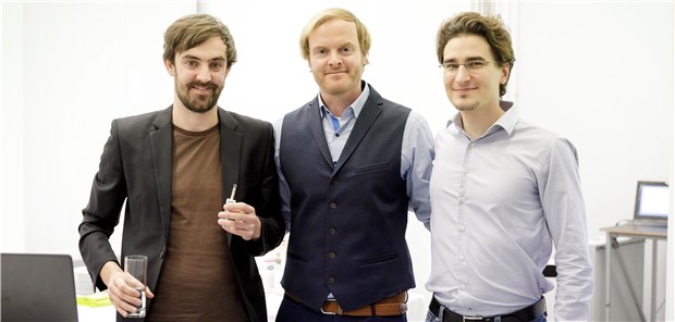 Ein innovativer Sicherheitsgurt für Sprunggelenke Die Gründer des Berliner Start-ups Betterguards (v.l.): Timo Stumper, Vinzenz Bichler und Max Müsele.