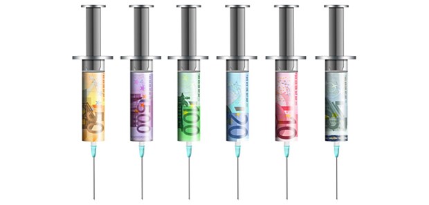 Laute Rufe nach der Geldspritze Die Kliniken erhoffen sich mehr Geldspritzen.