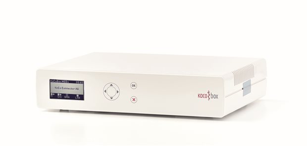 E-Medikationsplan bald sektorübergreifend nutzbar Die KoCoBox MED+ der KoCo Connector GmbH ist der erste, von der gematik zugelassene E-Health-Konnektor für den bundesweiten Rollout. Auch Apotheken brauchen E-Health-Konnektoren, um zum Beispiel auf den E-Medikationsplan zuzugreifen.