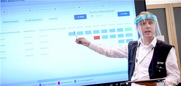 Corona-Kontaktverfolgung: Es blüht die Vielfalt in den Ämtern Die Kontaktnachverfolgung SORMAS soll den Gesundheitsämtern, wie hier in Berlin, die Arbeit erleichtern. Allerdings kommt sie bislang sehr unterschiedlich zum Einsatz.