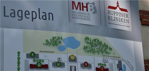 Lageplan an der Medizinischen Hochschule Brandenburg