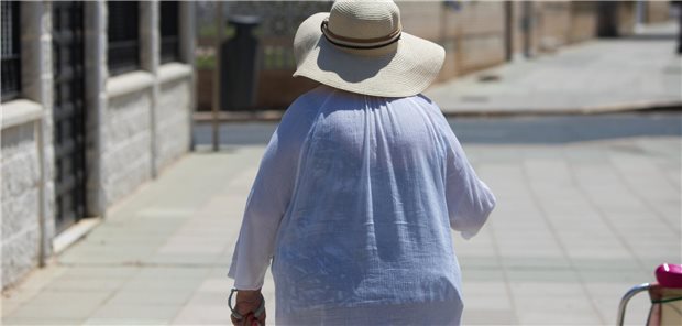 Eine Frau von hinten