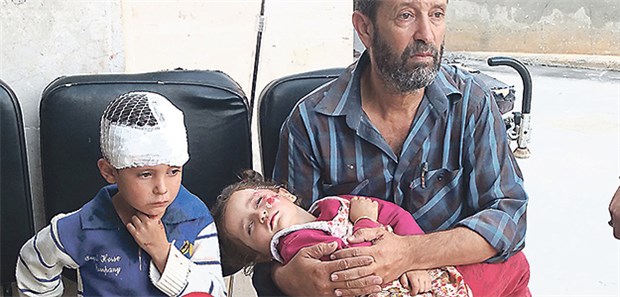 Symbol für das Versagen medizinischer Versorgung Die Not steht im Gesicht geschrieben: In Aleppo ist derzeit oft schon eine einfache medizinische Versorgung Luxus.