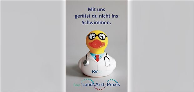 Die Postkarte mit der Quietsche-Ente ist Teil des Nachwuchskonzepts. AufInstagram wirbt die KV unter anderem mit blühenden Landschaften.