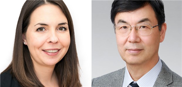 Paul Ehrlich- und Ludwig Darmstaedter-Preis 2020 für T-Zell-Forschung Die Preisträger: Rechts im Bild der japanische Immunologen Shimon Sakaguchi, der mit dem Paul Ehrlich- und Ludwig Darmstaedter-Preis 2020 ausgezeichnet wird. Links Judith Reichmann vom Europäischen Laboratorium für Molekularbiologie (EMBL) in Heidelberg, sie erhält den diesjährigen Nachwuchspreis.